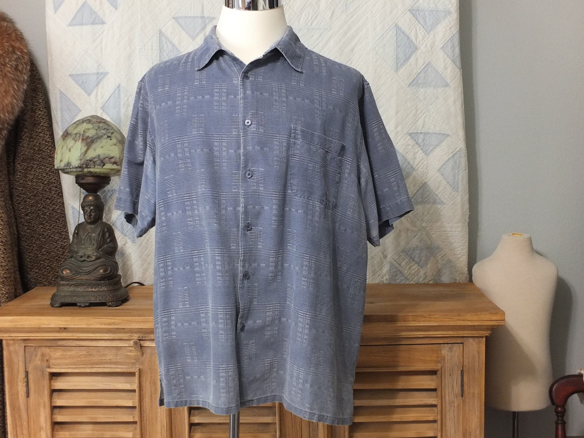 Like New Island Republic Vintage Collection Tropical Button Down
