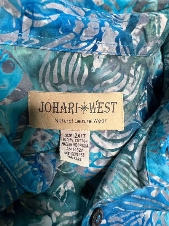 Pre-owned, Jahari West - batik tropical shirt - S… - image 5