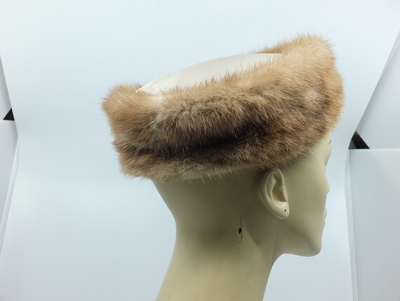 VINTAGE 1950s - Genuine natural, light brown mink… - image 2