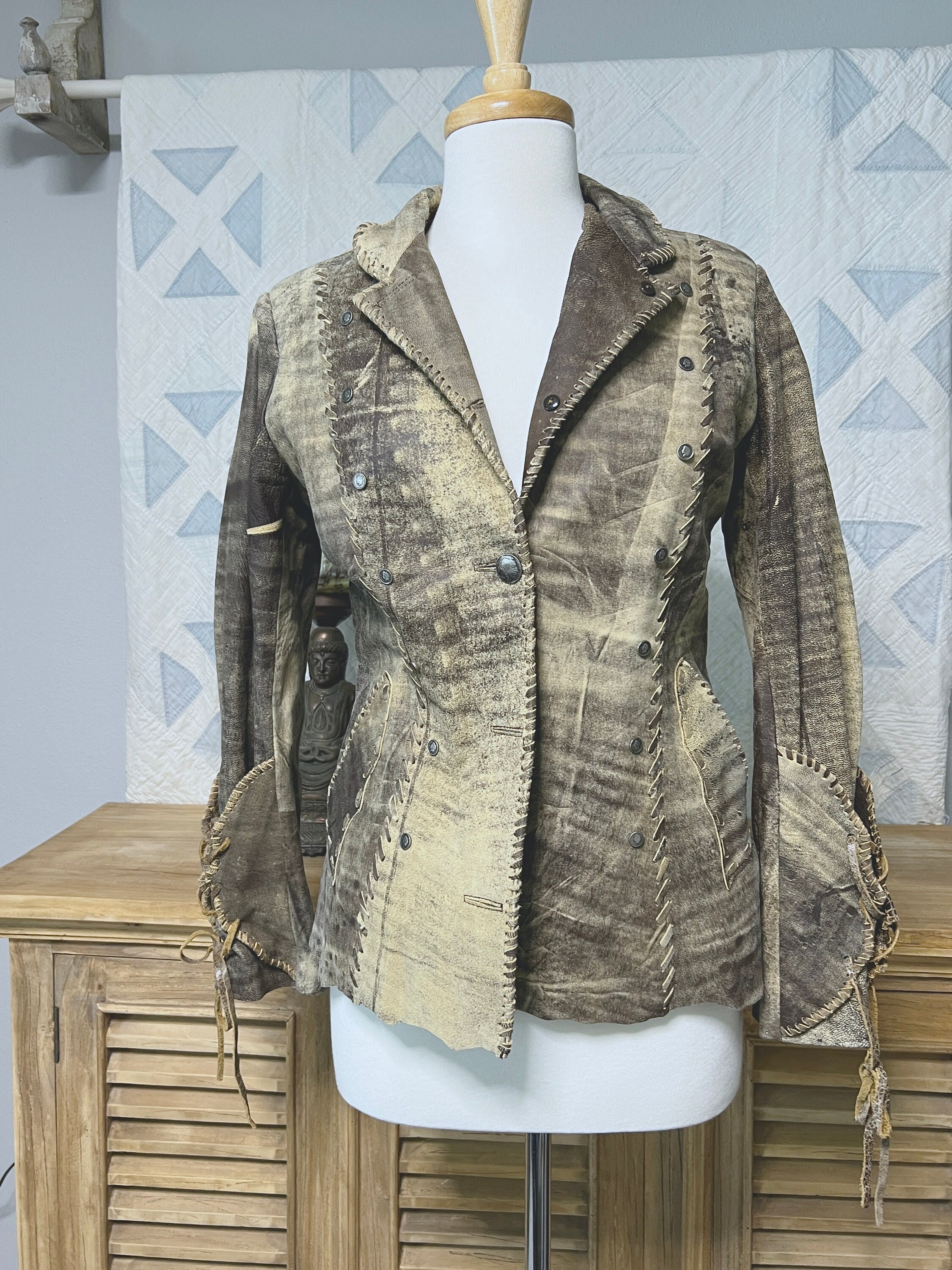 ジャケット・アウター AMERI USED LIKE SYNTHETIC LEATHER JACKET AVIREX Authentic Leather Jacket Size M | eBay