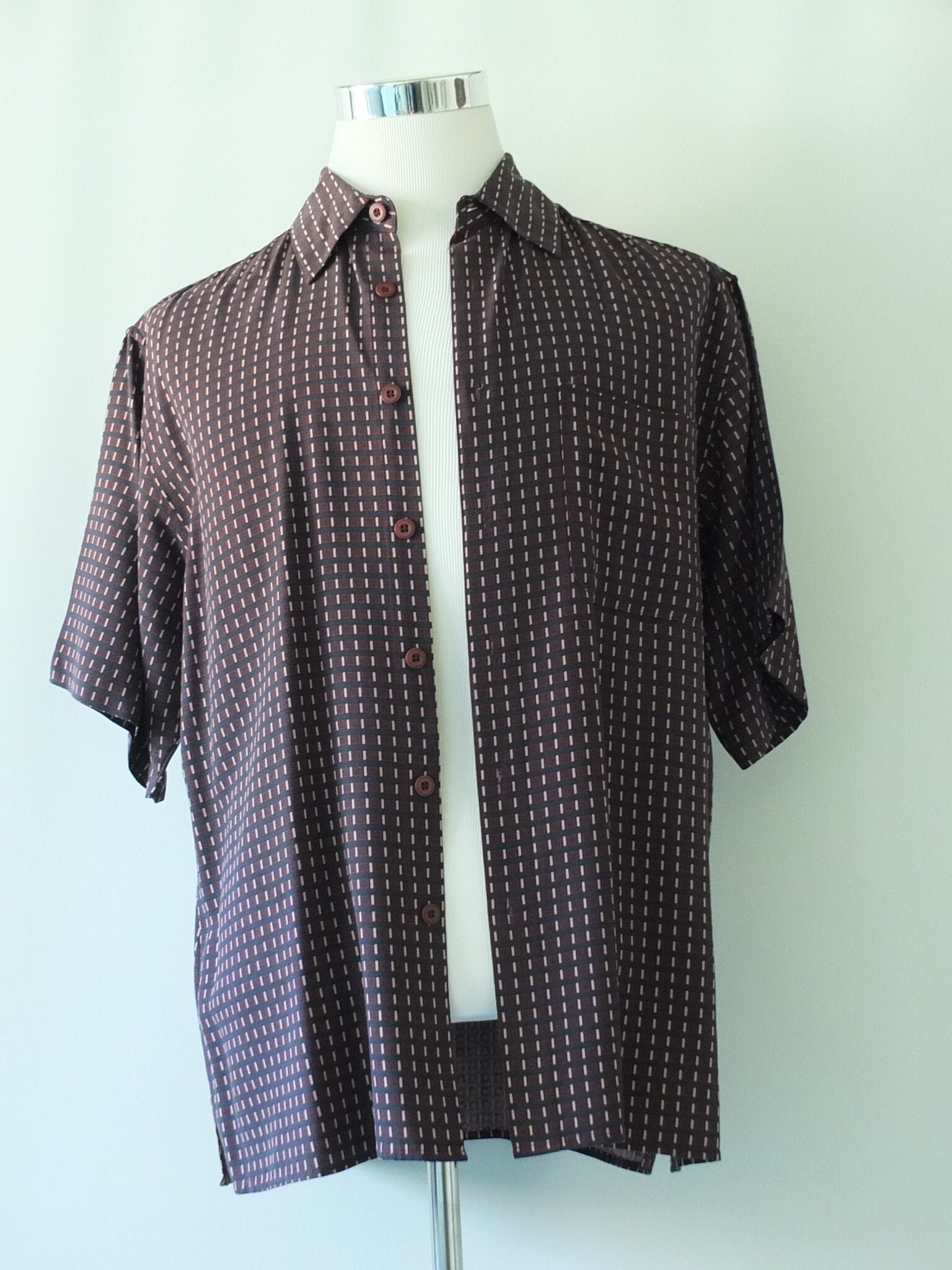 vintage silk shirts circa 1969
