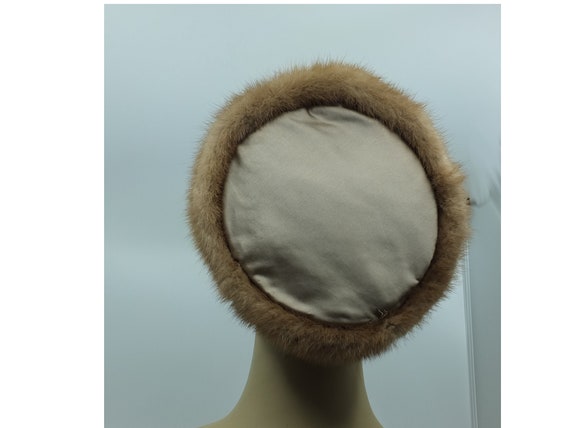 VINTAGE 1950s - Genuine natural, light brown mink… - image 3