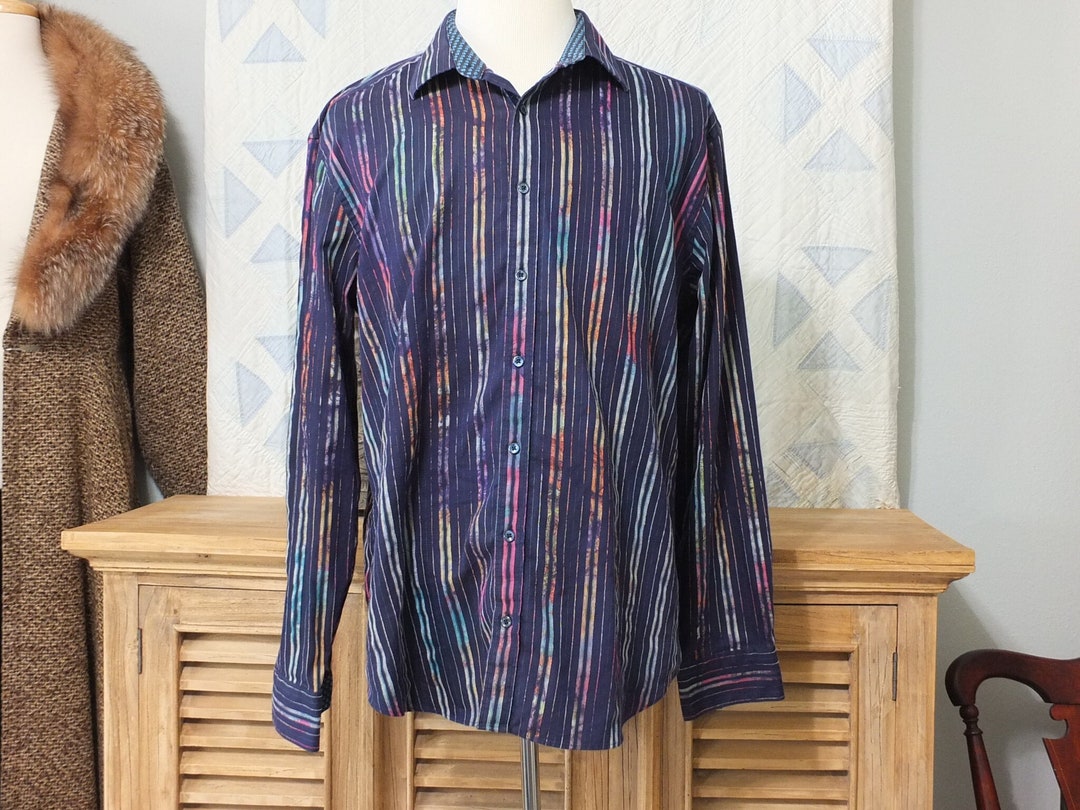 DESIGNER Bugatchi Uomo Long Sleeve Sport Shirt - Flip Cuff