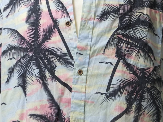 Coastal  - Men's Tropical Shirt - island sunset i… - image 4