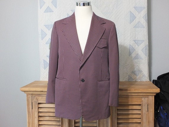 VINTAGE - Abraham & Straus - Double Polyester Knit Mens Suit VINTAGE - Abraham & Straus - Double Polyester Knit Mens Suit