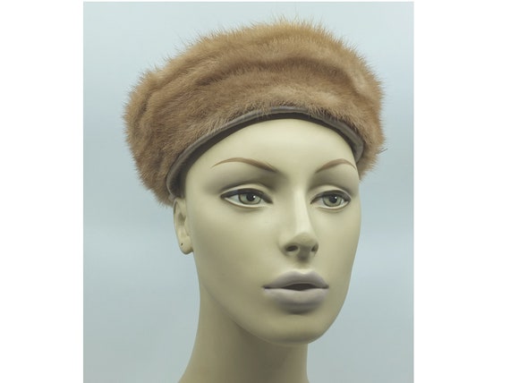 VINTAGE 1950s - Genuine natural, light brown mink… - image 1