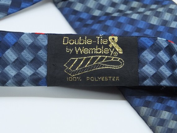 VINTAGE - Double-Tie by Wembley necktie - Two tie… - image 4