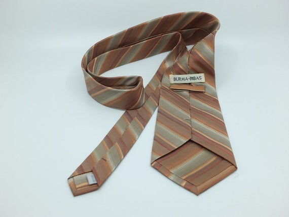 Vintage Burma Bibas Wide Silk Tie - 1980s- Neckti… - image 2