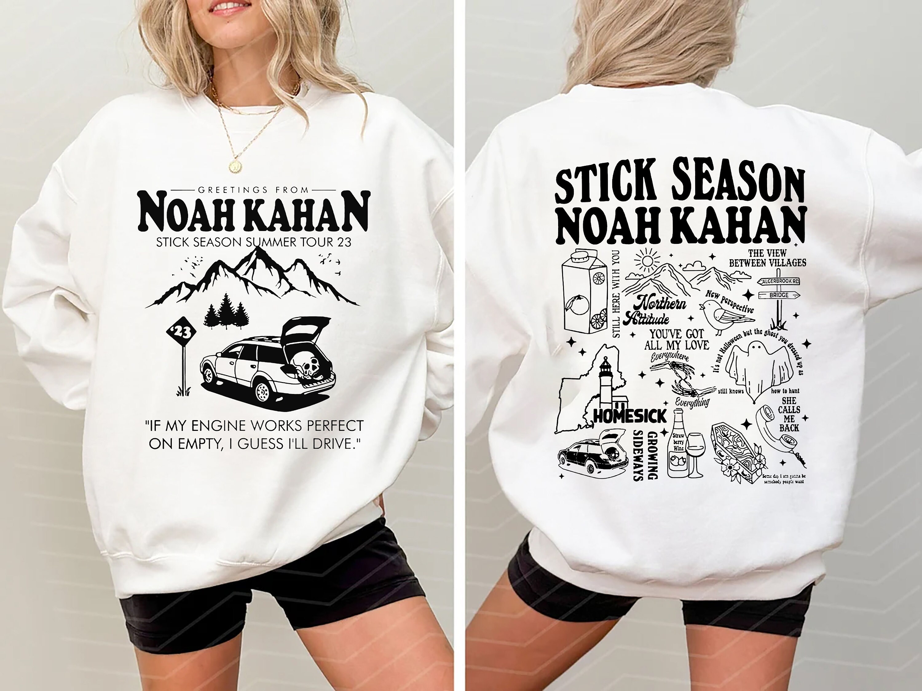 Vintage Stick Season Tour Sweatshirt, Noah Kahan Stick Season Tour 2024
