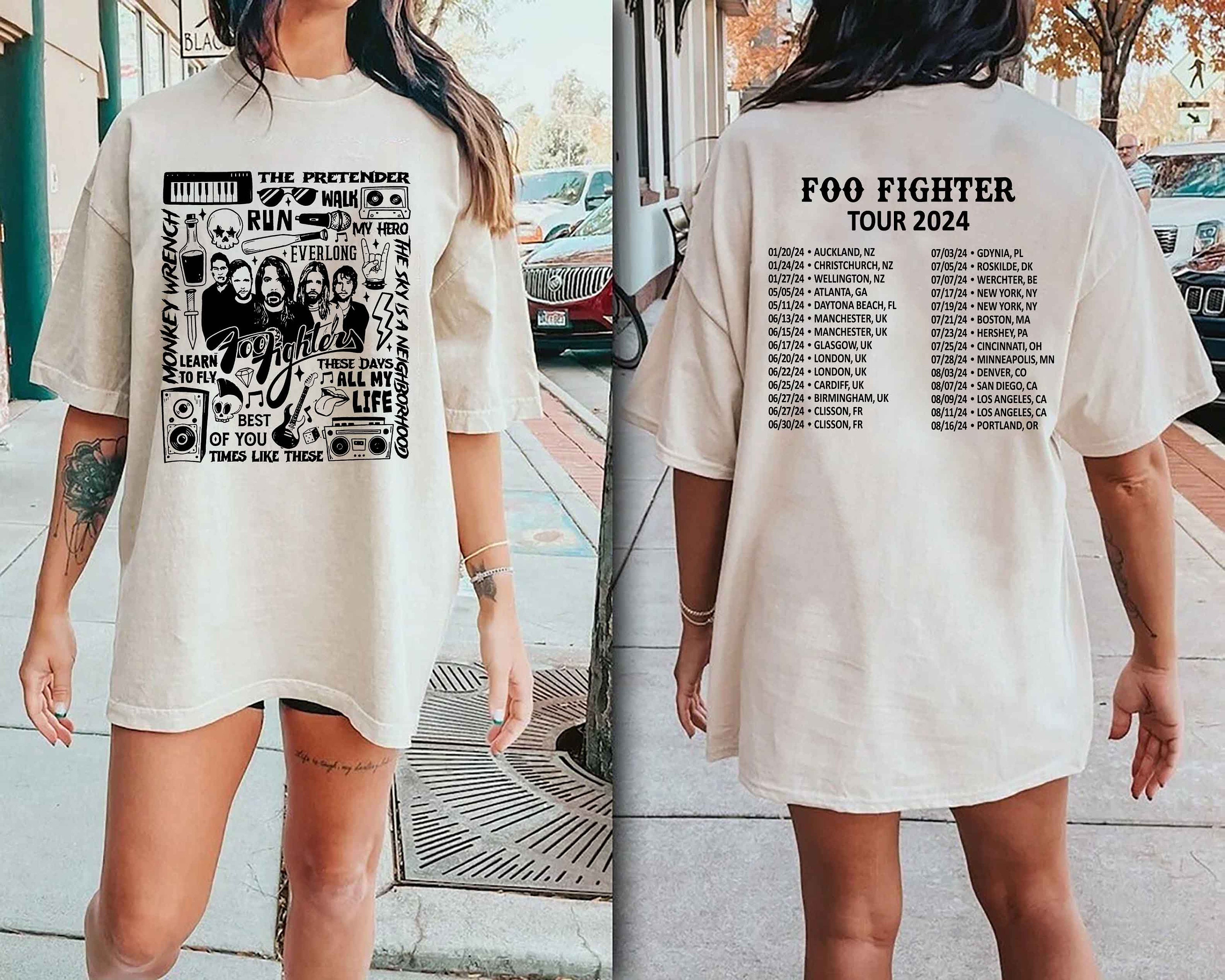 FF Band Fighters Tour 2024 Shirt, FF Band Fighters Shirt