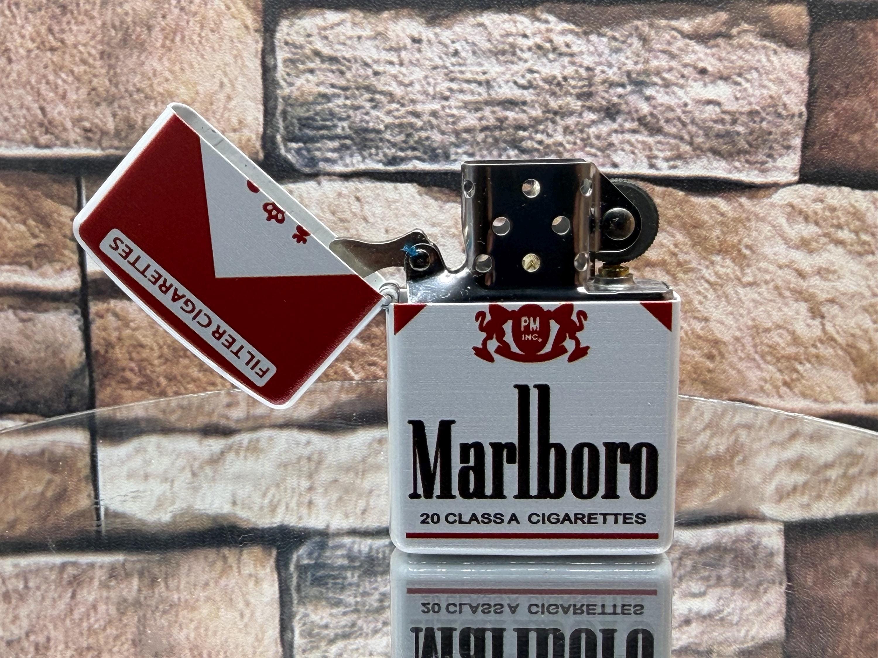 marlboro 20 class a cigarette lighter Vintage Engraved Camel Windproof Petrol Retro Zippo Style Exquisite Brass Kerosene Custom Windproof Vintage Gift Lighters - MARLBORO .... 20