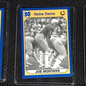Joe Montana Notre Dame College Rookie-kaartenset, uiterst zeldzaam