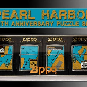 Zippo 60th Anniversary Pearl Harbor Set of 4 Vintage Zippo New