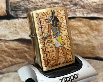 Zippo Egyptian Brass Lighter new & unfired
