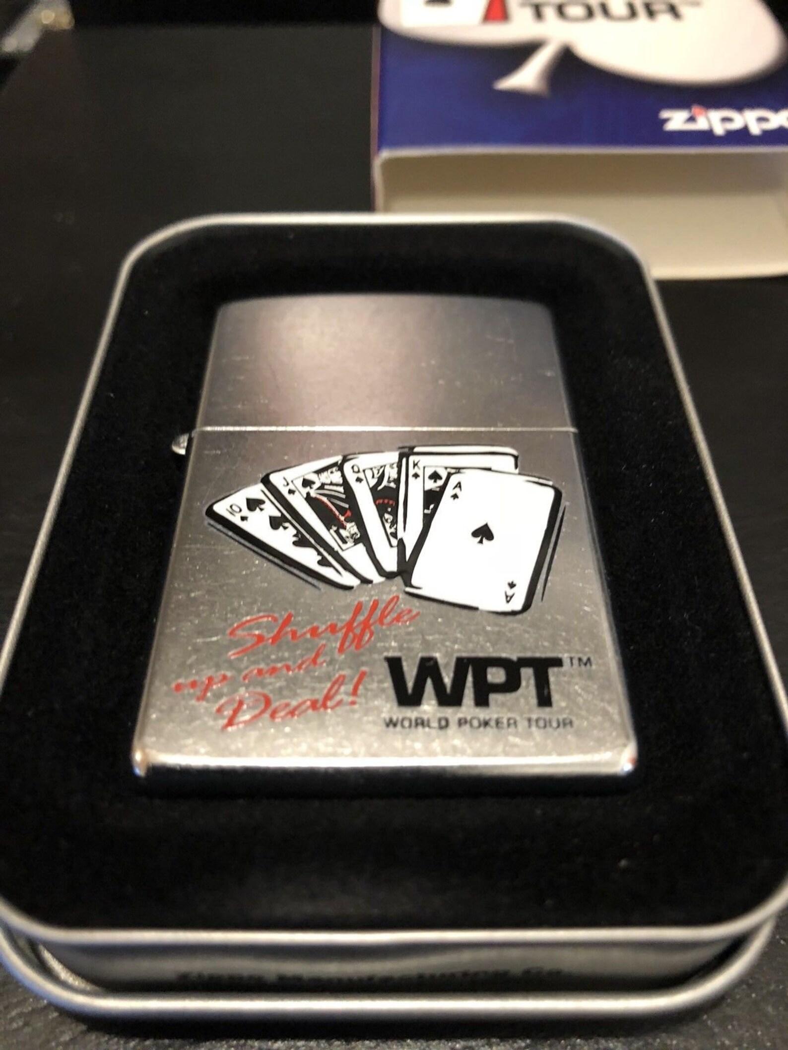2006 Zippo Lighter & Playing Card Set World Poker Tour Mint Etsy Canada