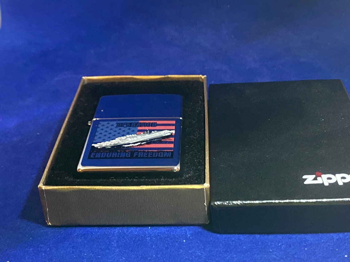 2002 Vintage Zippo Operation Enduring Freedom With Original - Etsy