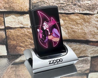 Zippo Windy Girl Vintage Flame Design Collectible Lighter