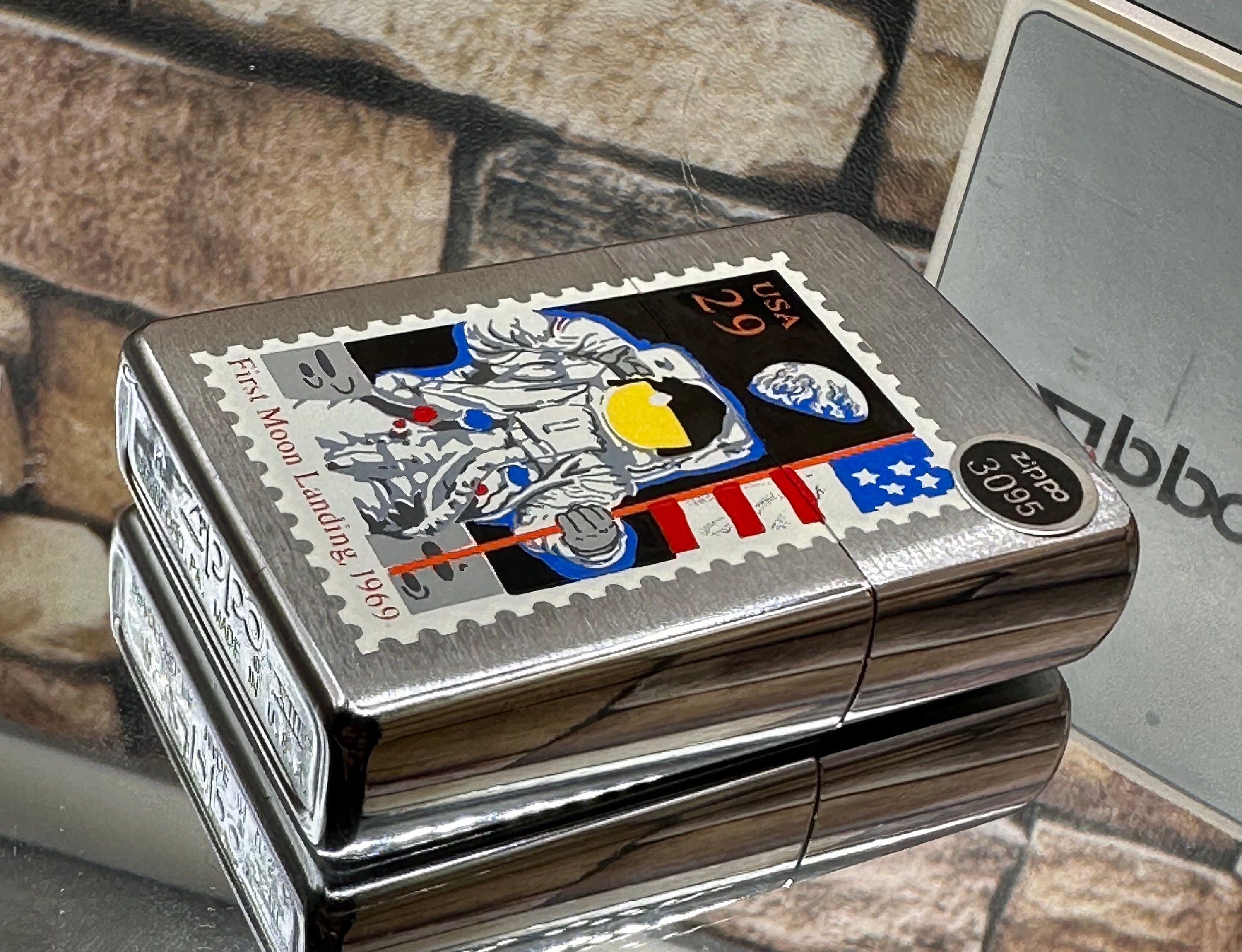 1997 Zippo Space Apollo 11 First Moon Landing 1969 Postage