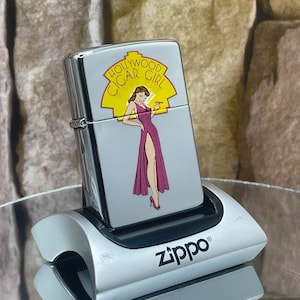 1999 Zippo Hollywood Cigar Girl Vintage lighter New & Unfired