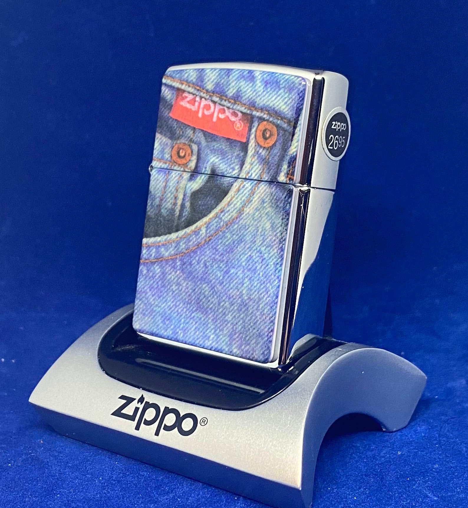 1996 Zippo Denim Watch Pocket Vintage New and Unfired Etsy
