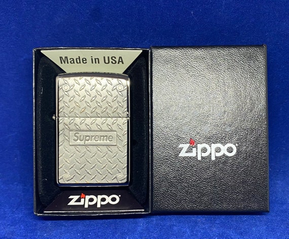 Zippo Supreme Diamond Plate Lighter New and Unfired - Etsy Israel