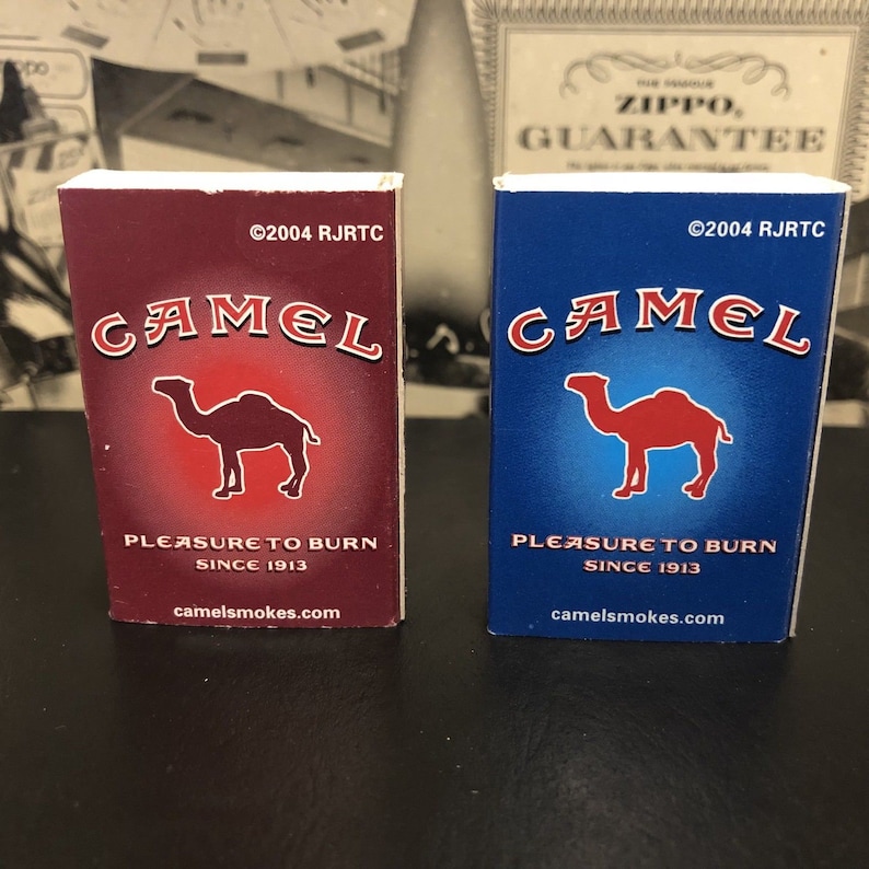 Camel Pleasure to Burn 2004 Set of 2 Stick Match Boxes NEW | Etsy