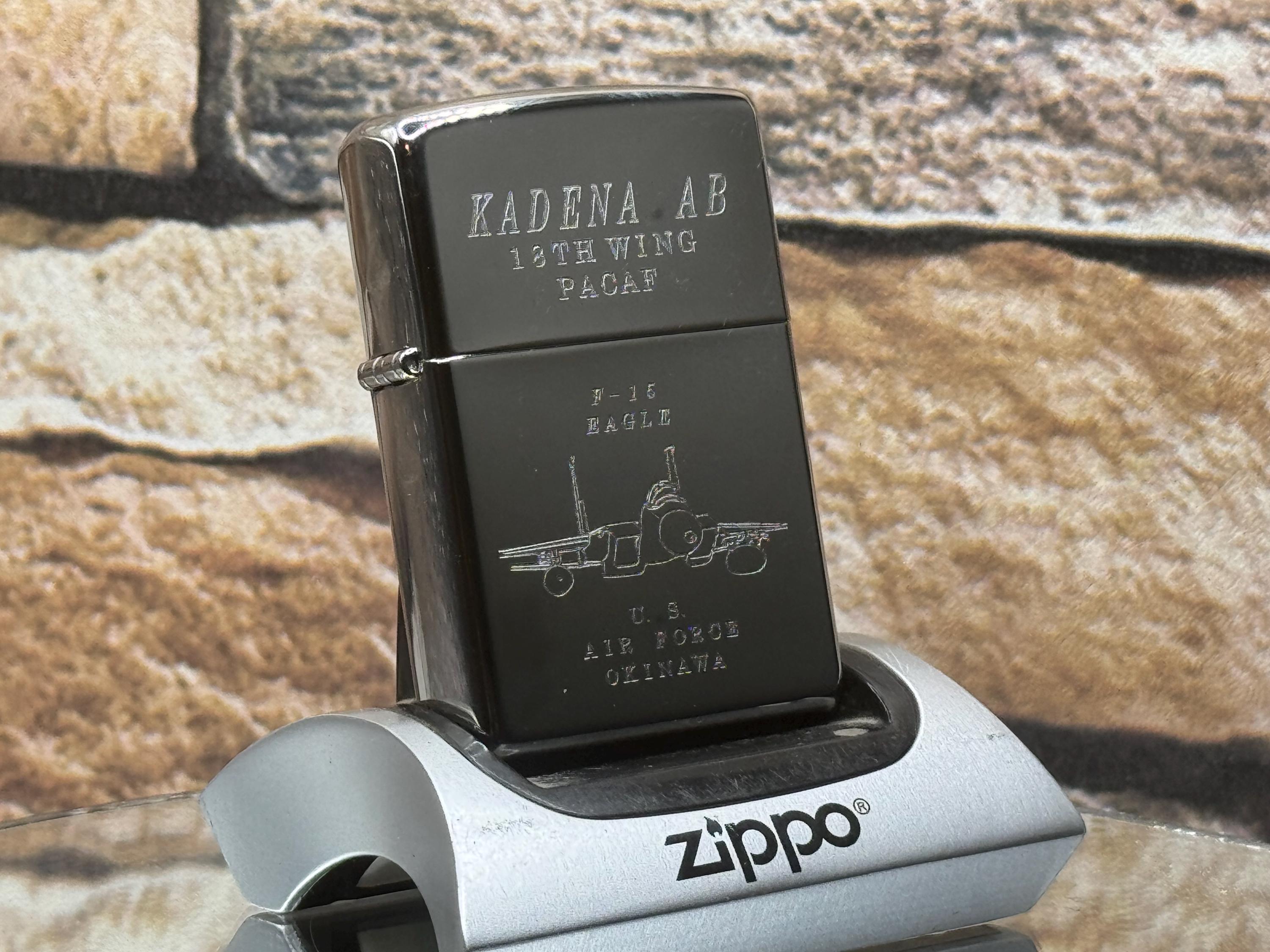 Zippo Kadena AB 18th Wing US Air Force Okinawa New Unfired Vintage 