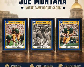 Joe Montana Notre Dame College Rookie Card Set Ultra Rare