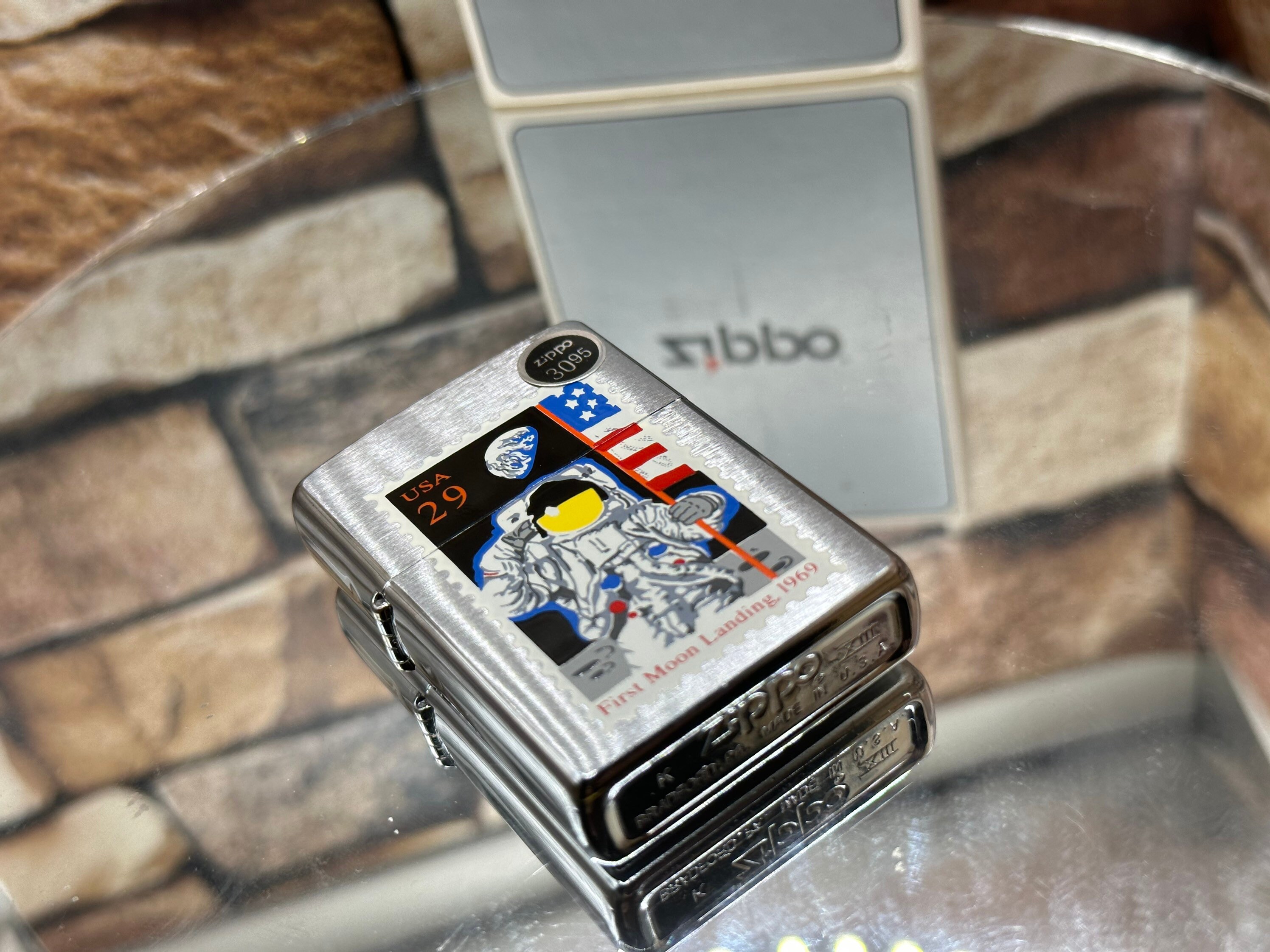 1997 Zippo Space Apollo 11 First Moon Landing 1969 Postage