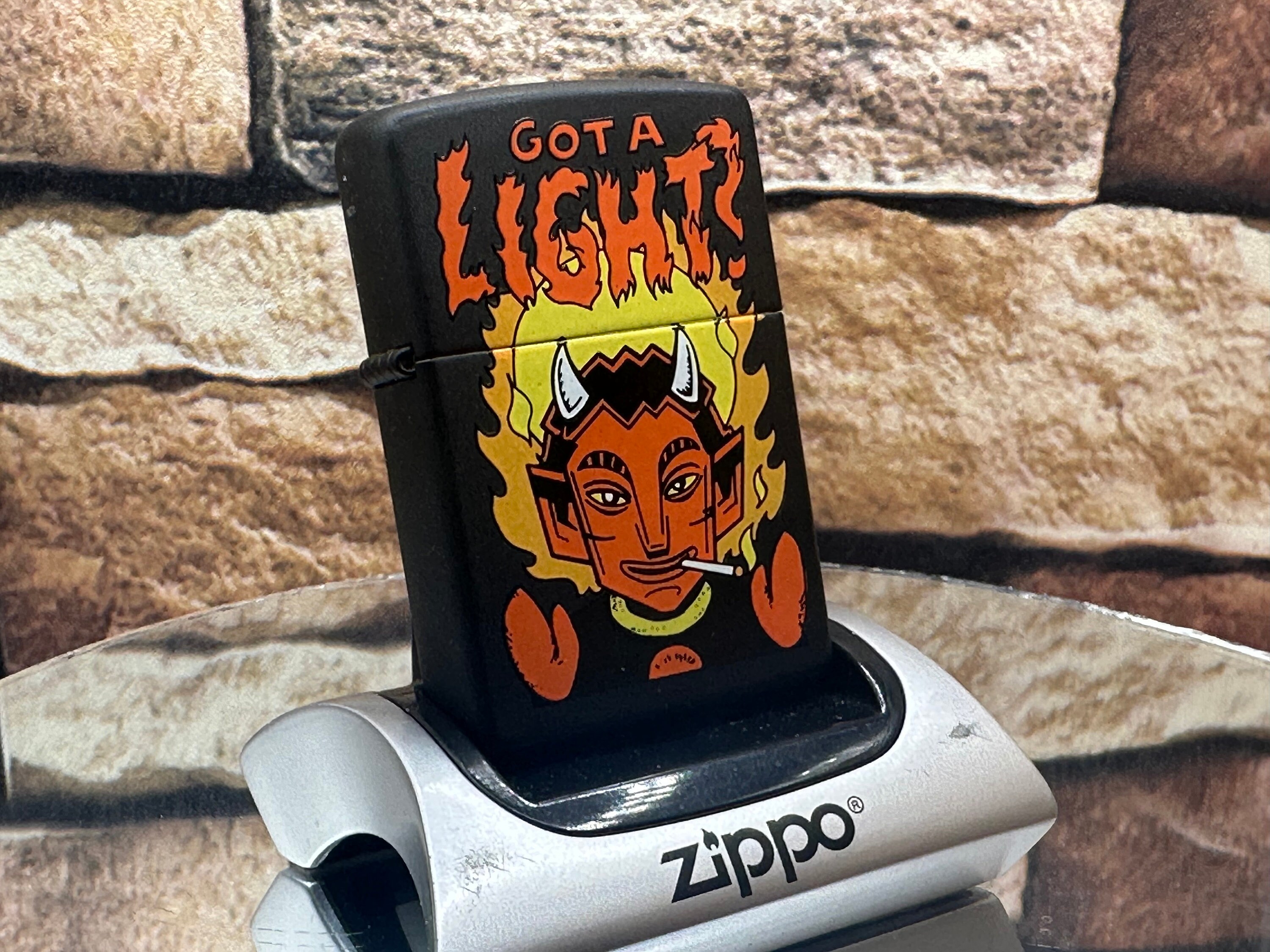 1997 Zippo Got a Light Evan Dorkin Flame Rite Smoke Kings