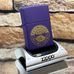 1996 Zippo Foxwoods Casino & Resort Vintage Lighter Unfired New In Box