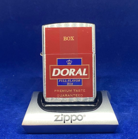 1998 Zippo Doral Cigarettes Lighter ( Full Flavor Box ) Red
