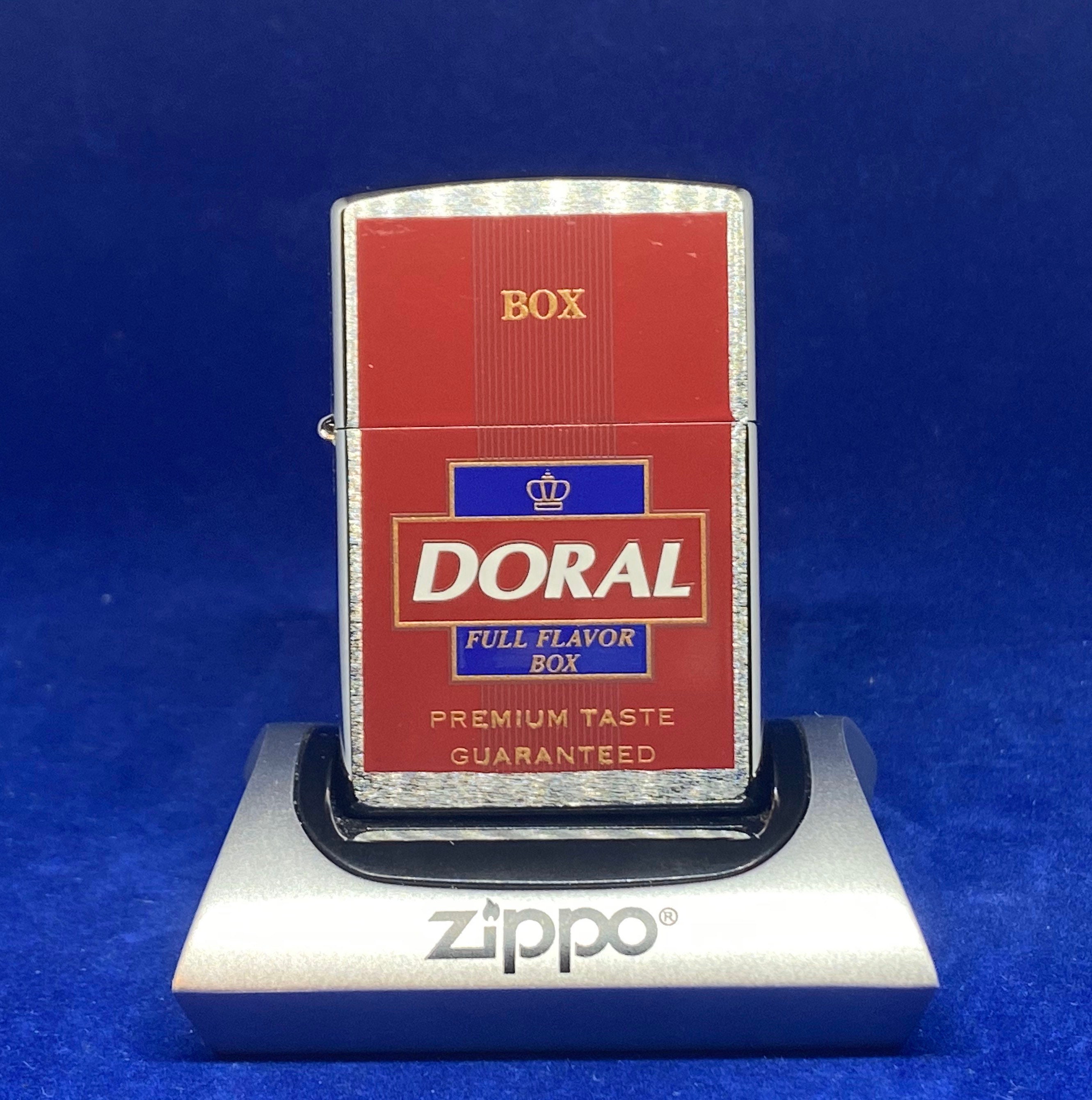 1998 Zippo Doral Cigarettes Lighter Full Flavor Box Red / Etsy