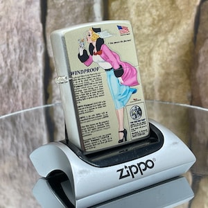 Zippo Limited Edition Windy Girl Fan Test New & Unfired