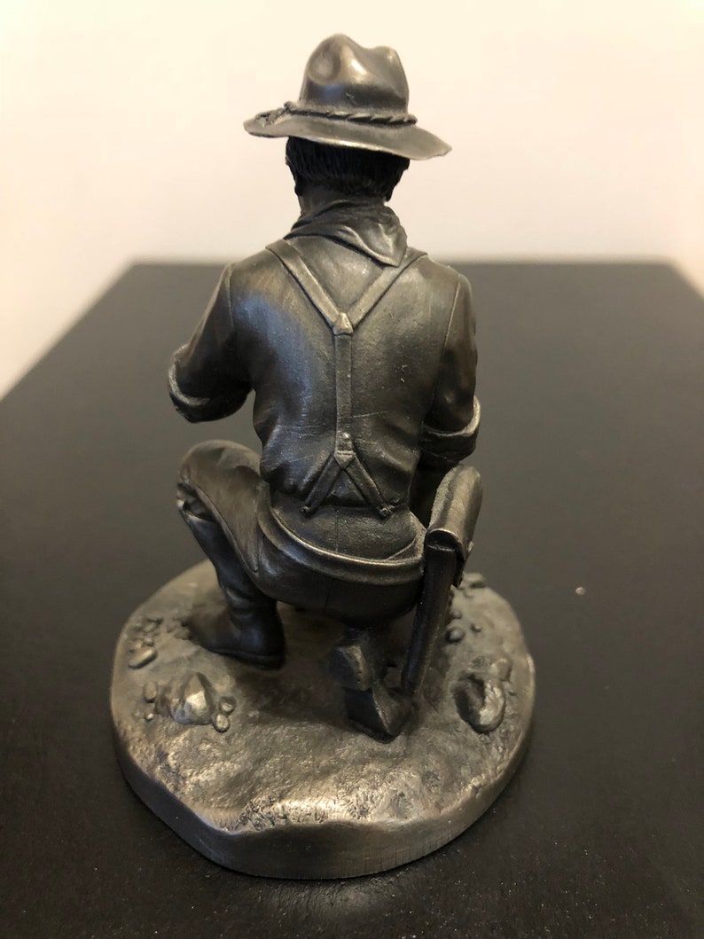 3 Vintage Franklin Mint Fine Pewter Figurines 1974 The Etsy