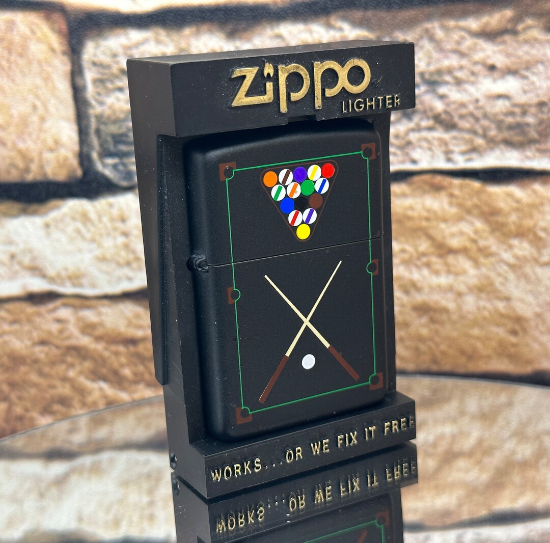 Zippo 1994 Billiards Pool Vintage Rare Lighter New & Unfired Etsy