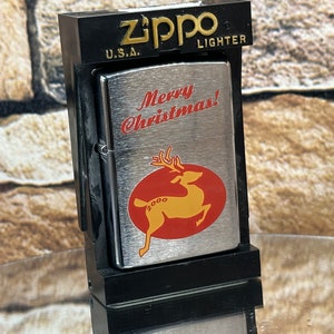2000 Zippo Merry Christmas Vintage Lighter New In Original Case