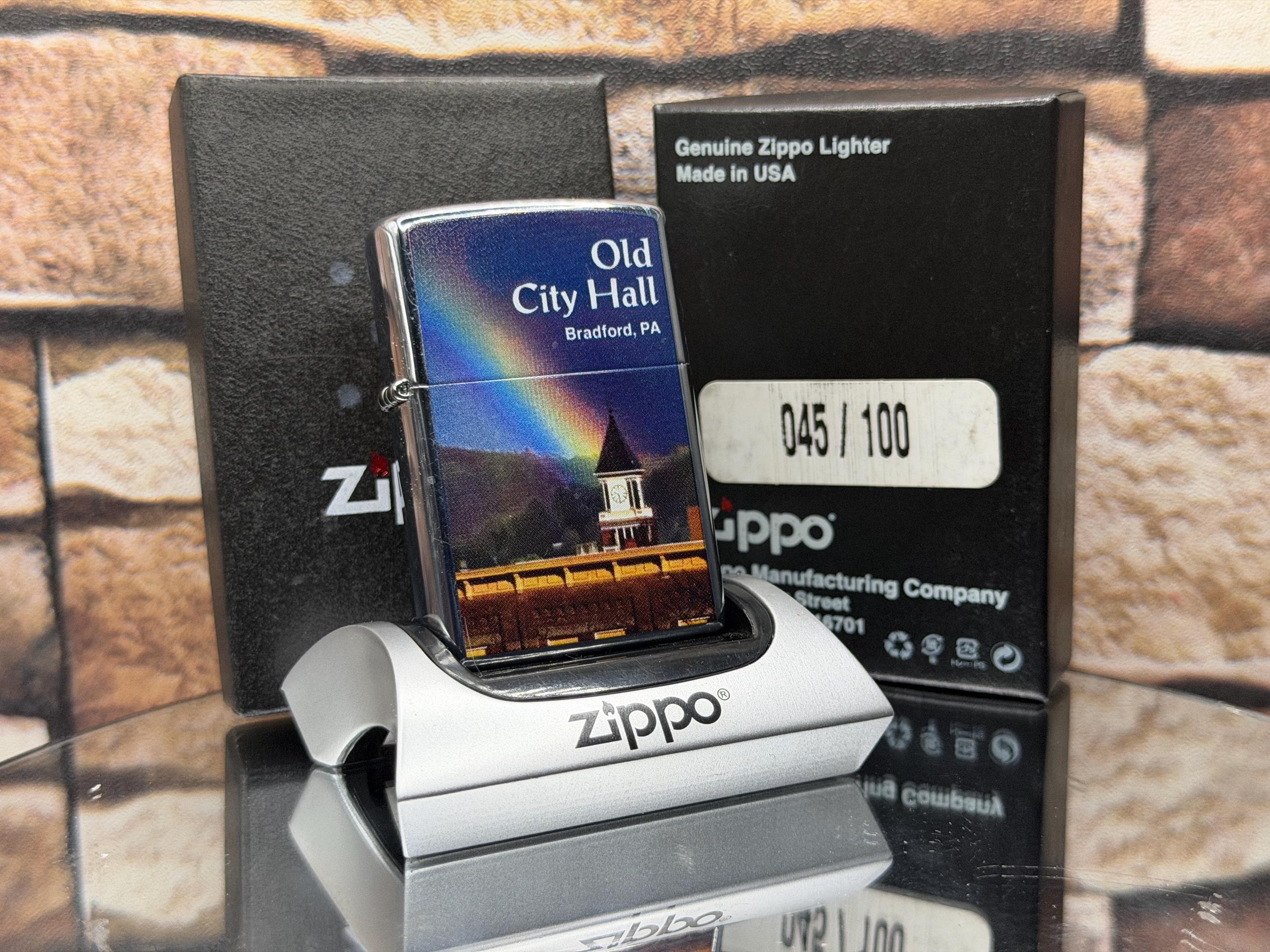 Zippo 45 of 100 Limited Edition Bradford PA Old City Hall VERY 