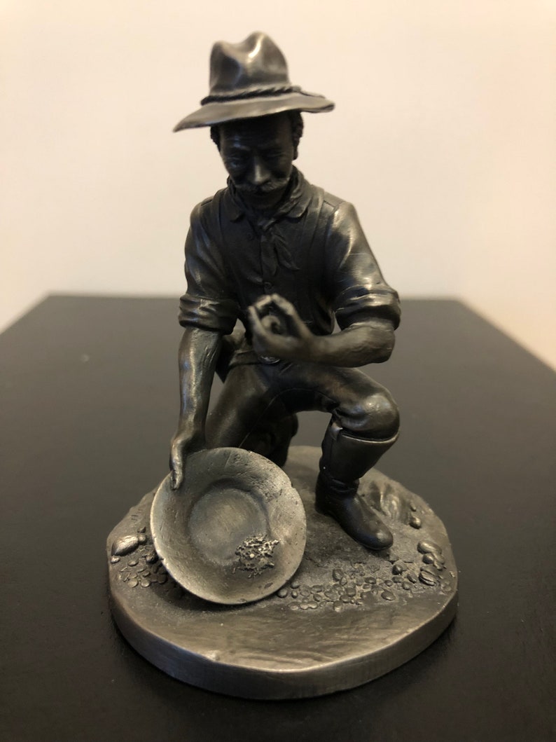 3 Vintage Franklin Mint Fine Pewter Figurines 1974 The Etsy