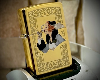 Zippo Windy Girl Vintage Design Collectible Lighter New in