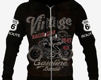 Hoodie Zipper Jacke Route 66