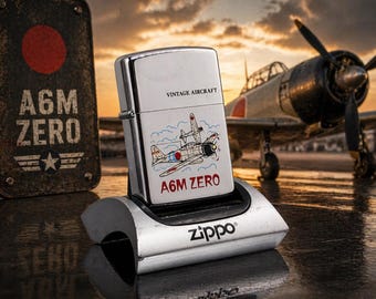 1993 Zippo Lighter – A6M Zero – Vintage Aircraft Series – NEW Never Used – WWII