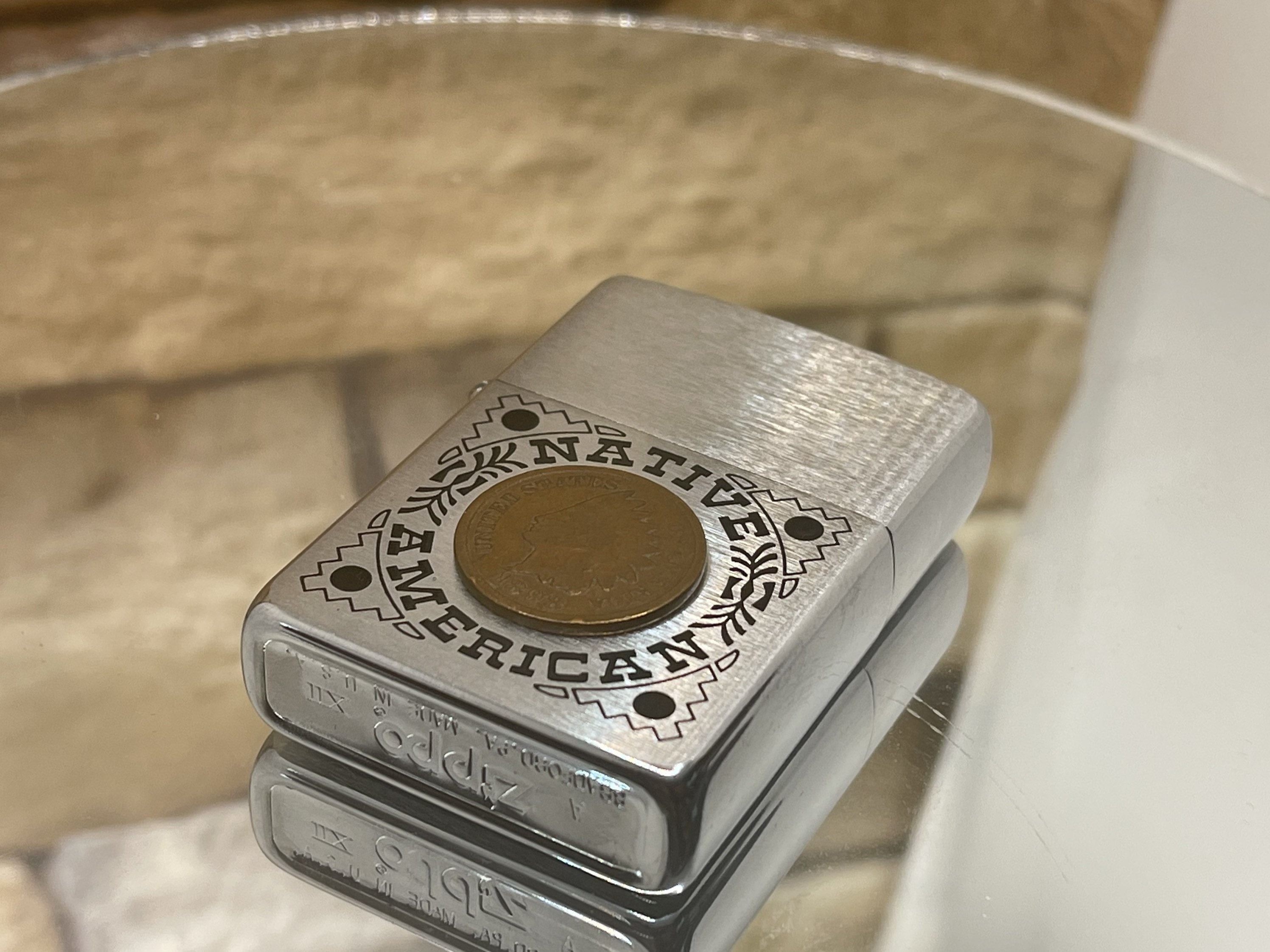 1996 Zippo Native American Indian Head Penny New & Unfired Etsy