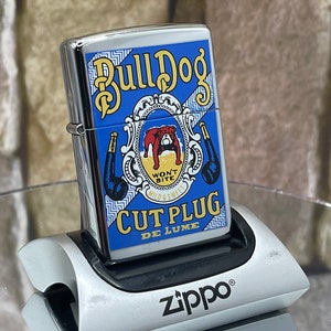1999 Zippo  Bull Dog Cut Plug Tobacco Advertising Lighter Only 50 Made New Unfired