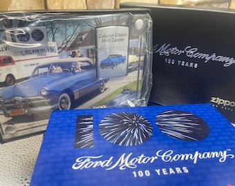 Zippo ONLY 3000 Made Ford 1949 Custom 100 year Anniversary With Acrylic Display