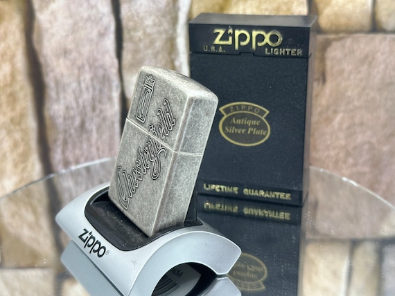 1997 Zippo Chesterfield Cigarettes Antique Silver Limited Edition