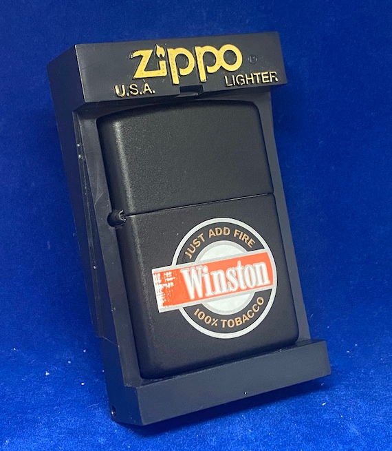 Zippo Winston Cigarettes Just Add Fire 1999 Vintage Lighter NEW 