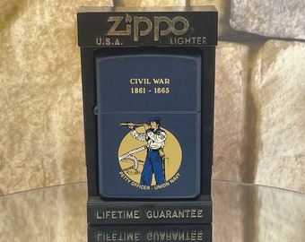 1990 Zippo Lighter Civil War Series Union Petty Officer: Vintage Mint Excellent