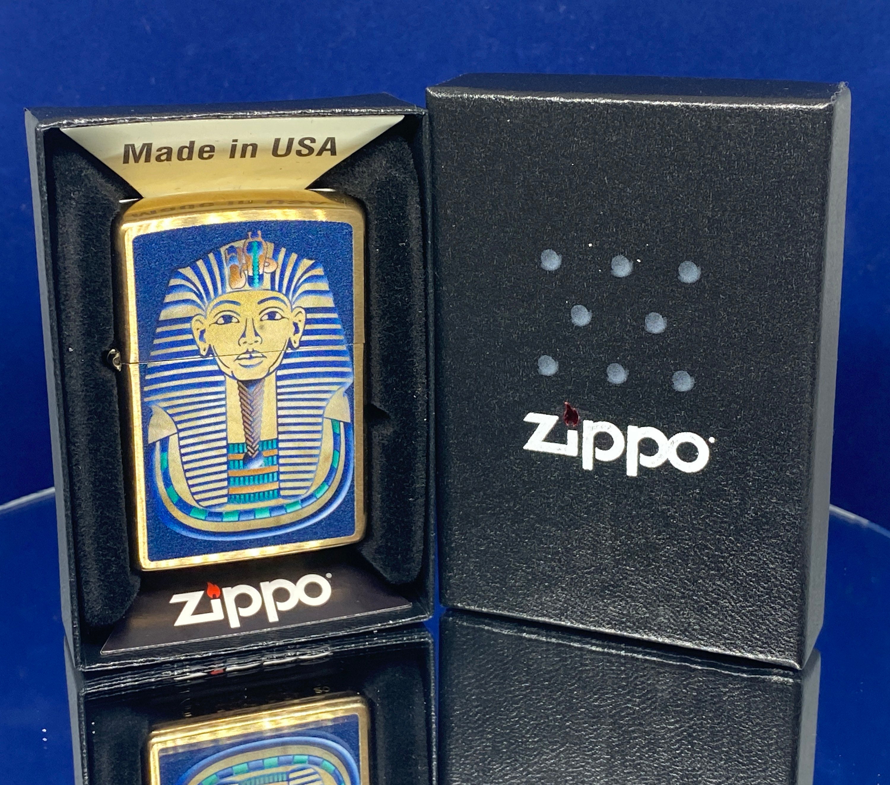 Zippo キング ツタンカーメン ソリッドブラス エジプト ライター レア 