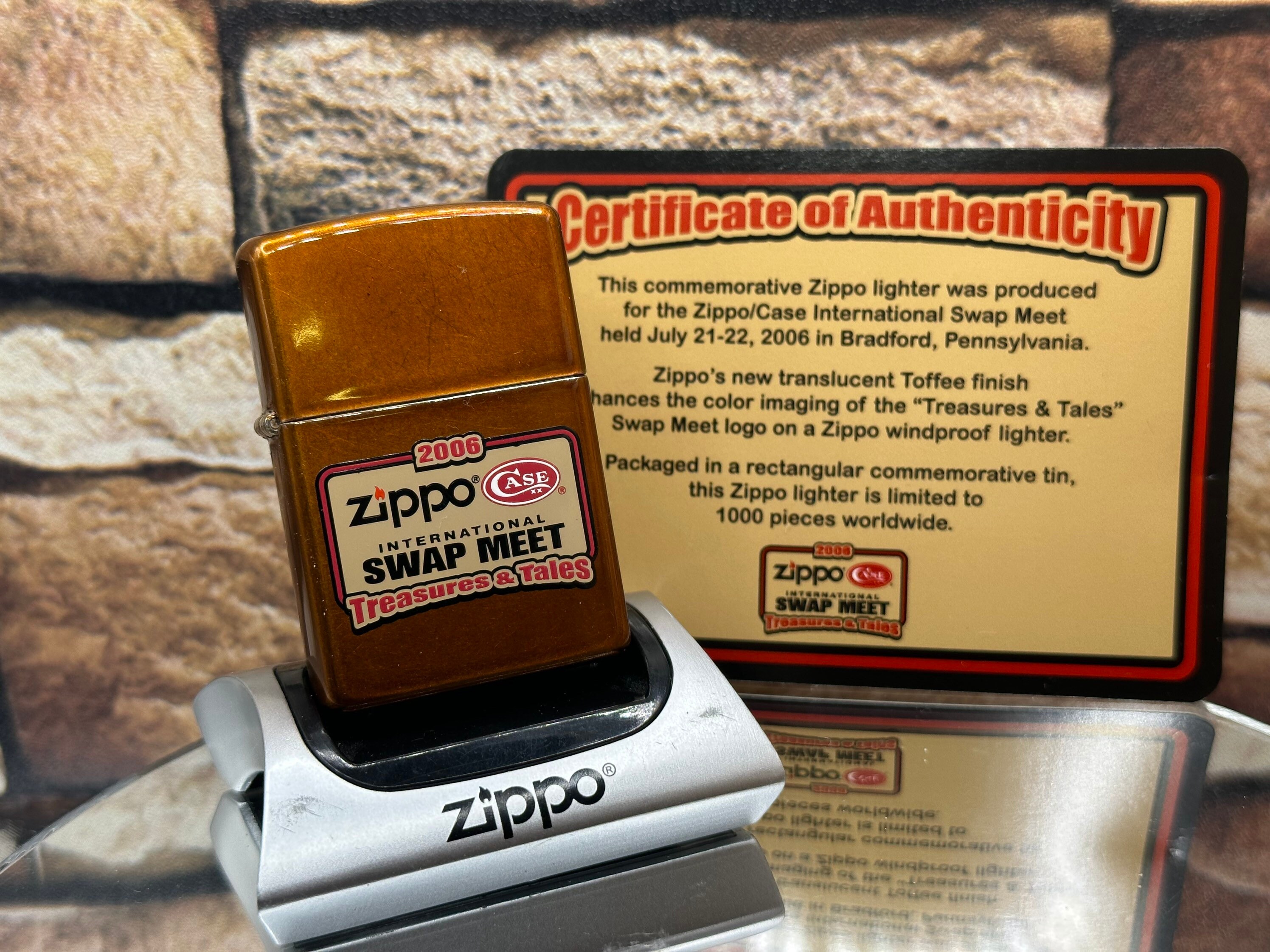 2006 Zippo Treasures & Tales Commemorative Lighter Only 1,000 Made